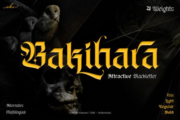 Bakihara: A Gothic Font for Web Design