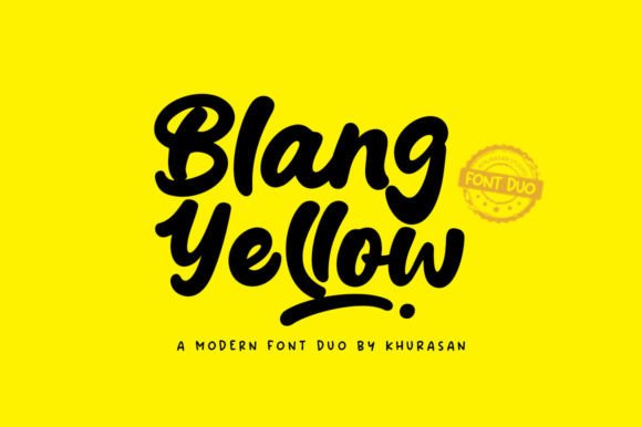Blang Yellow Duo: A Font for Business Brilliance