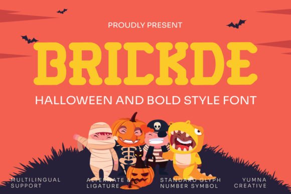 Brickde: A Bold Font for Halloween Branding