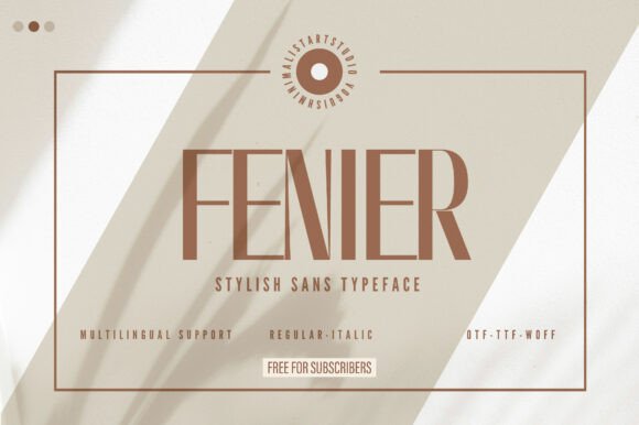 Fenier: A Bold Sans Serif for Creative Projects