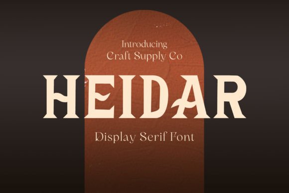 Heidar: A Bold Serif Font for Editorial Design