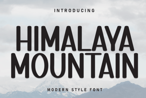 Himalaya Mountain Font for Web Design