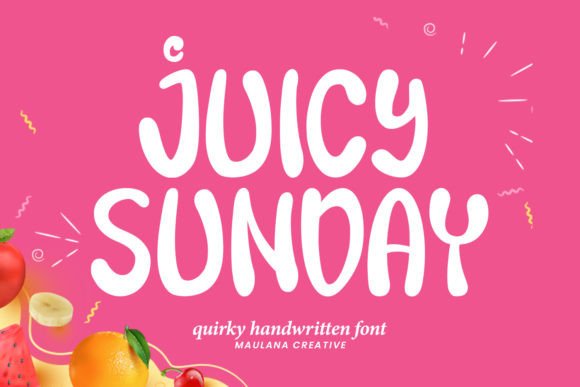 Juicy Sunday: A Quirky Handwritten Font