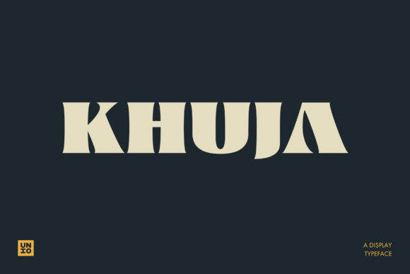 Khuja: A Bold Display Typeface