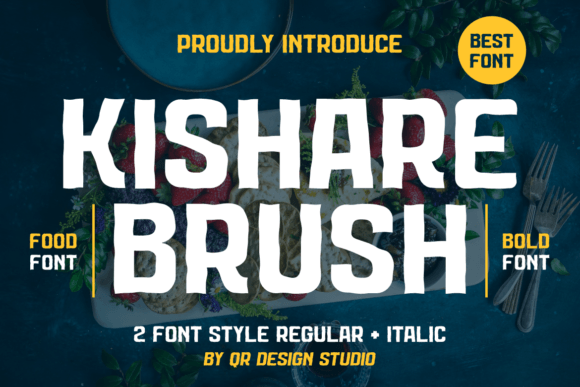 Kishare Brush: A Bold Display Font