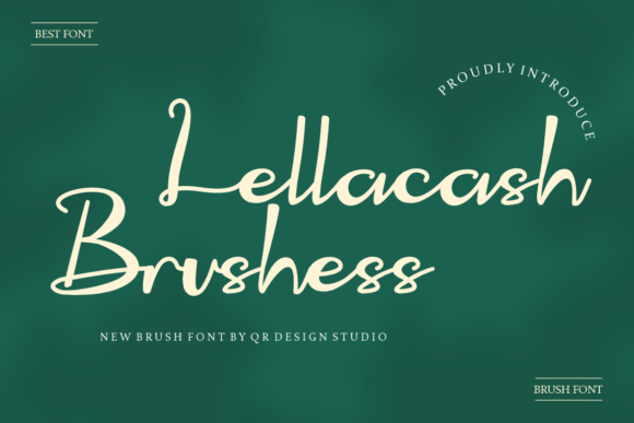 Lellacash Brushess Font for Web Design