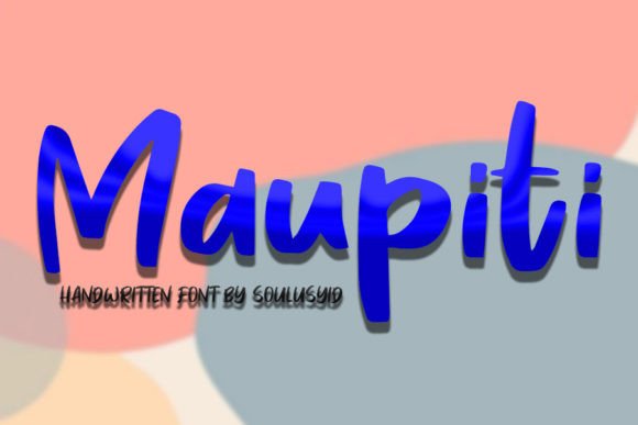 Maupiti: A Quirky Handwritten Font