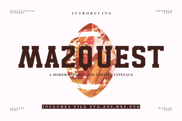 Mazquest: A Bold Typeface for Athletic Branding