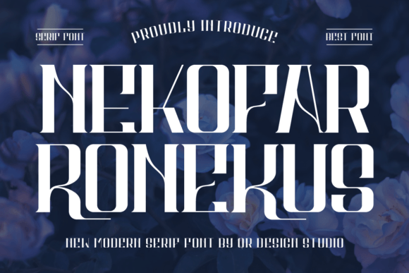 Nekofar Ronekus Font for Business
