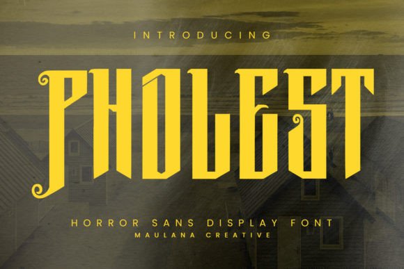 Pholest: A Bold Font for Halloween Campaigns
