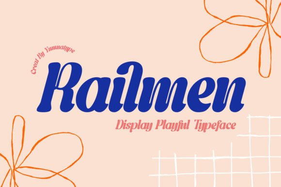 Railmen: A Warm Display Font for Business Branding