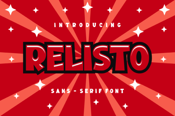 Relisto: A Sparkly Font for Creative Web Design