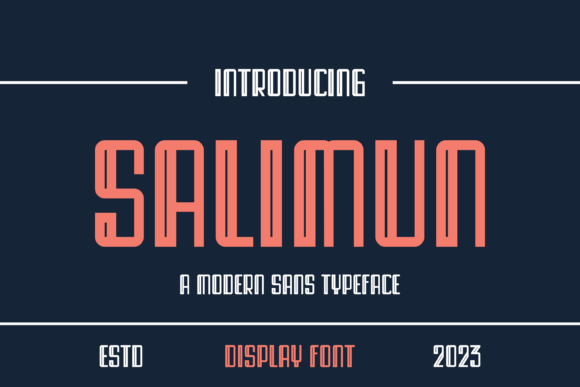 Salimun: Bold Serif Font for Creative Projects