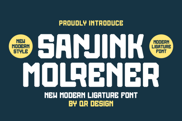 Sanjink Molrener Font for Editorial Design