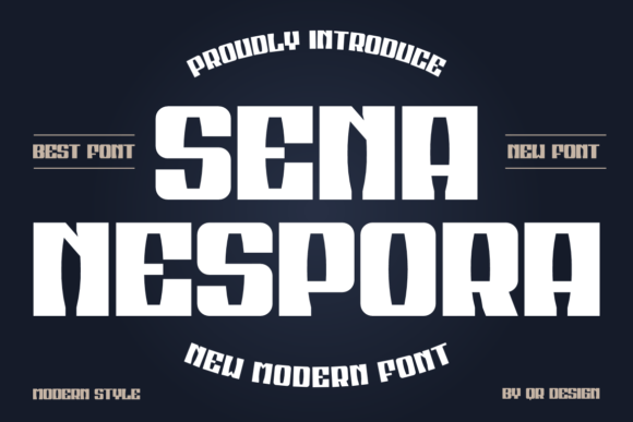Sena Nespora: Bold & Authentic Display Font