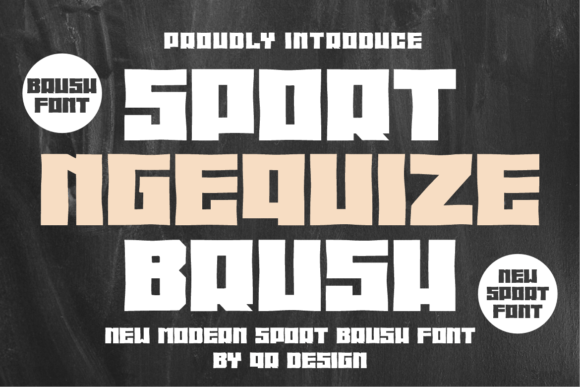 Sport Ngequize Brush Font for Web Design