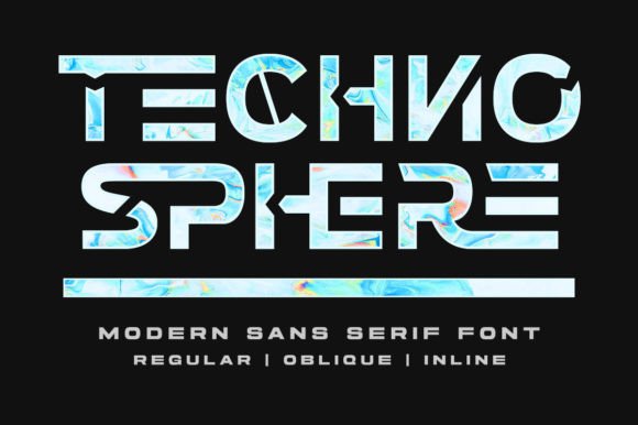Techno Sphere Font: Modern Typography for Makers