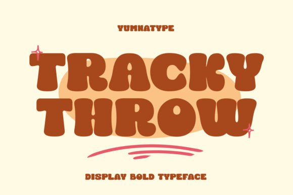 Tracky Throw: A Bold Font for Creative Makers