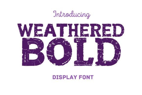 Weathered Bold Font for Web Design
