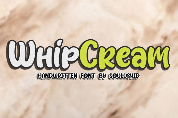 Whipcream: A Delicate Script Font