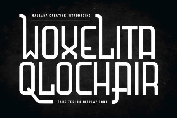 Woxelita Qlochair: A Fun, Bold Display Font